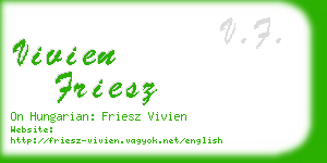 vivien friesz business card